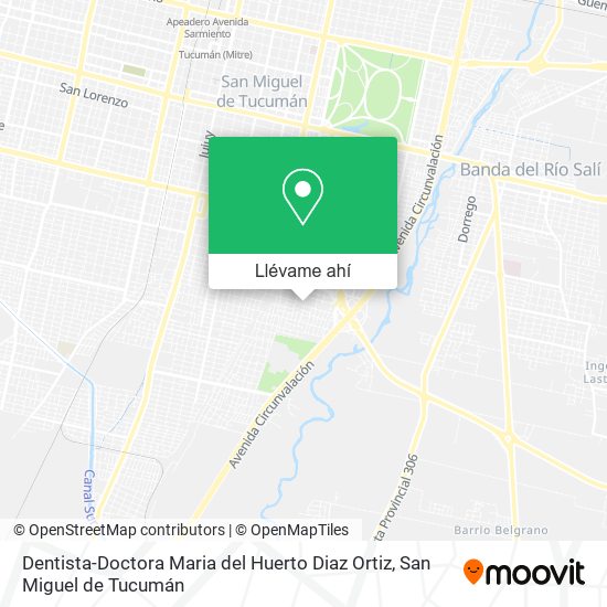 Mapa de Dentista-Doctora Maria del Huerto Diaz Ortiz