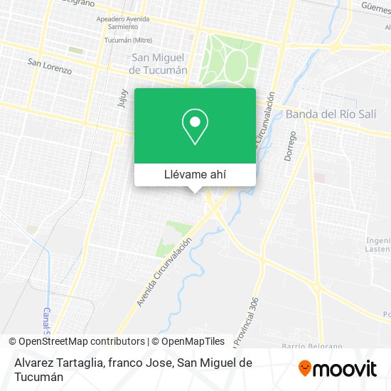 Mapa de Alvarez Tartaglia, franco Jose