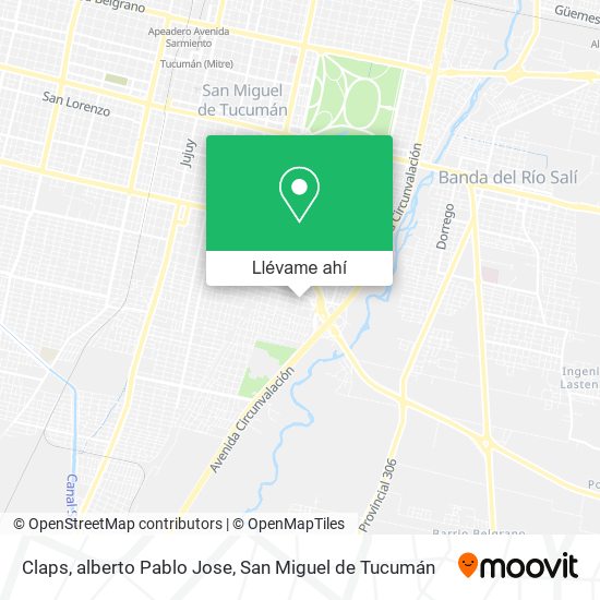 Mapa de Claps, alberto Pablo Jose
