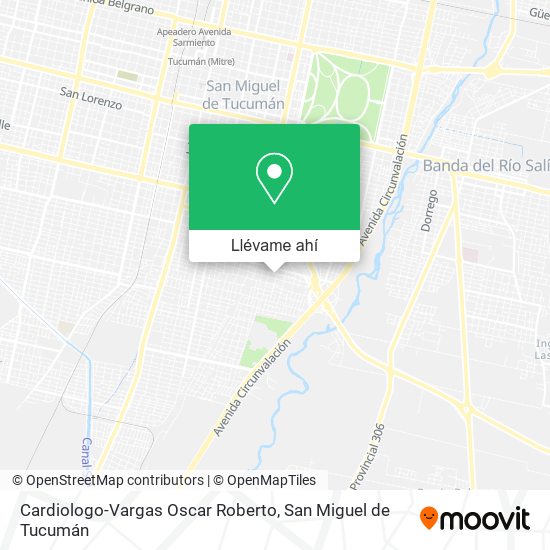 Mapa de Cardiologo-Vargas Oscar Roberto