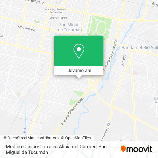 Mapa de Medico Clinico-Corrales Alicia del Carmen