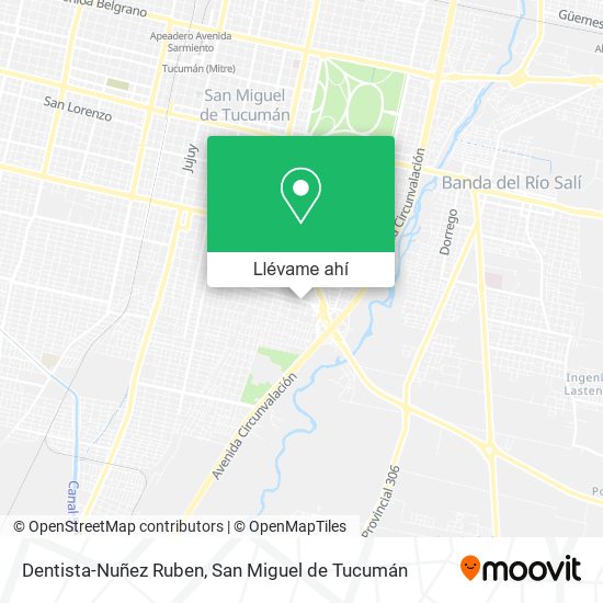 Mapa de Dentista-Nuñez Ruben