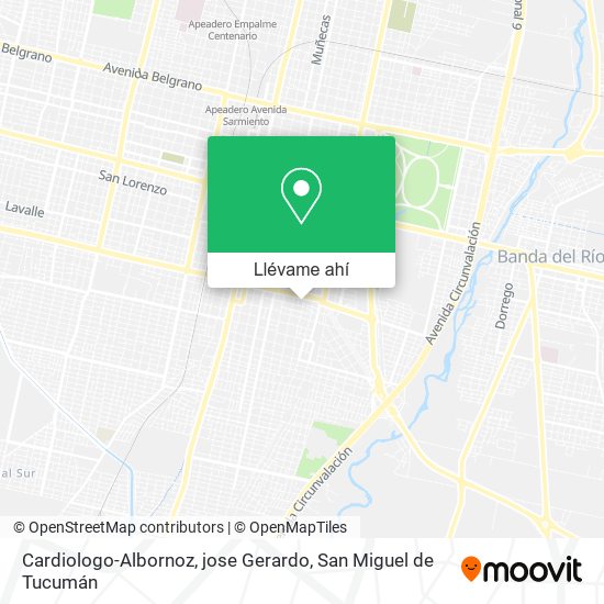 Mapa de Cardiologo-Albornoz, jose Gerardo