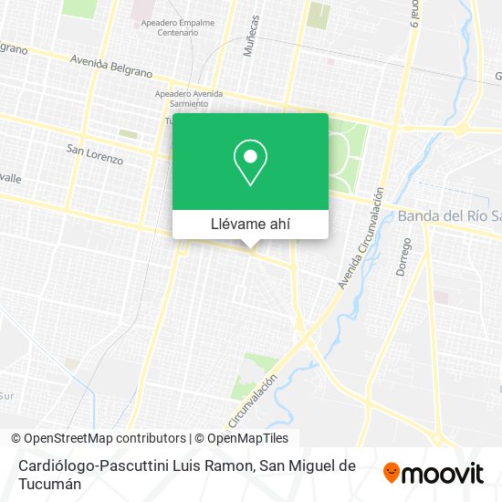 Mapa de Cardiólogo-Pascuttini Luis Ramon