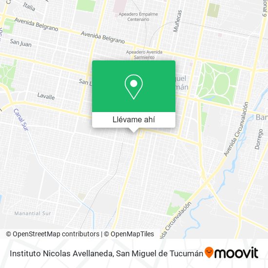 Mapa de Instituto Nicolas Avellaneda