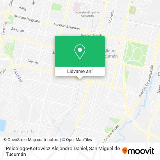 Mapa de Psicologo-Kotowicz Alejandro Daniel