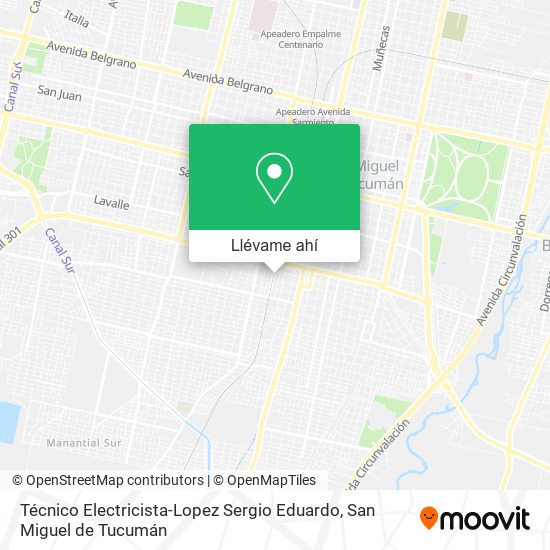 Mapa de Técnico Electricista-Lopez Sergio Eduardo