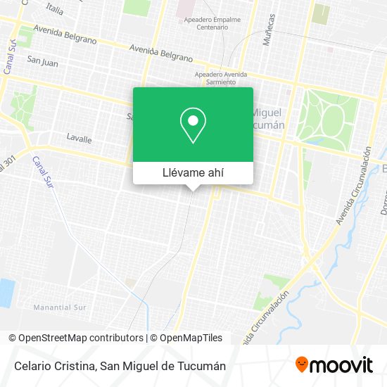 Mapa de Celario Cristina