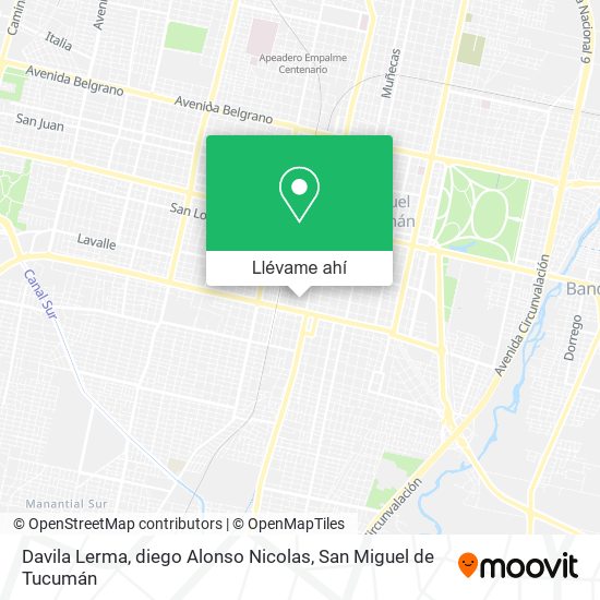 Mapa de Davila Lerma, diego Alonso Nicolas