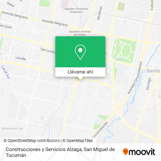 Mapa de Construcciones y Servicios Alzaga