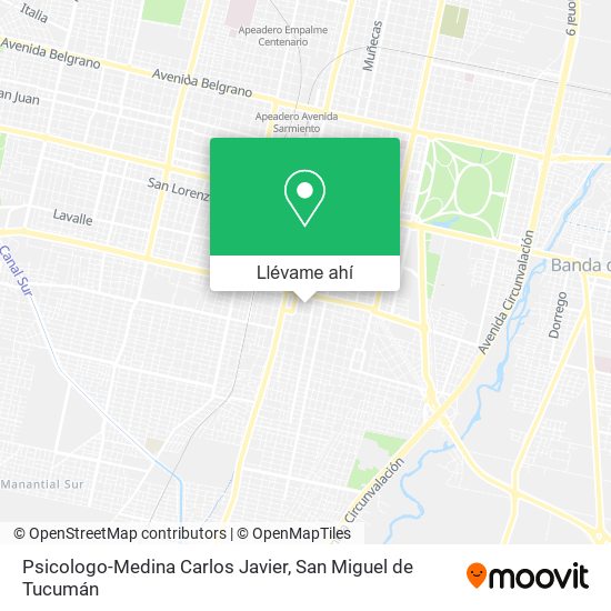 Mapa de Psicologo-Medina Carlos Javier