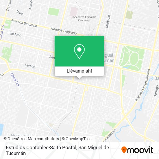 Mapa de Estudios Contables-Salta Postal