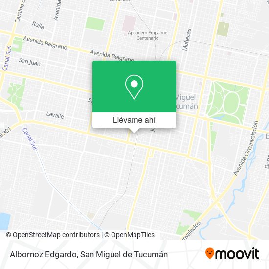 Mapa de Albornoz Edgardo