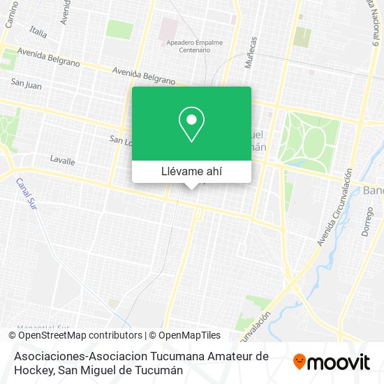 Mapa de Asociaciones-Asociacion Tucumana Amateur de Hockey
