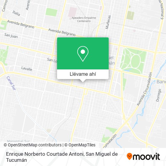 Mapa de Enrique Norberto Courtade Antoni