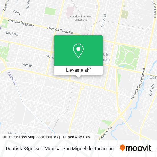 Mapa de Dentista-Sgrosso Mónica