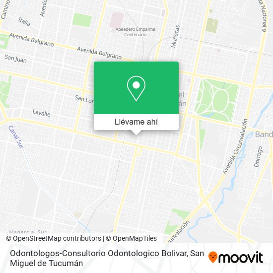 Mapa de Odontologos-Consultorio Odontologico Bolivar