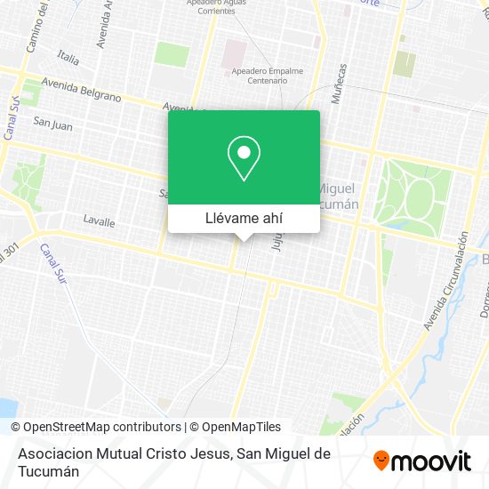 Mapa de Asociacion Mutual Cristo Jesus