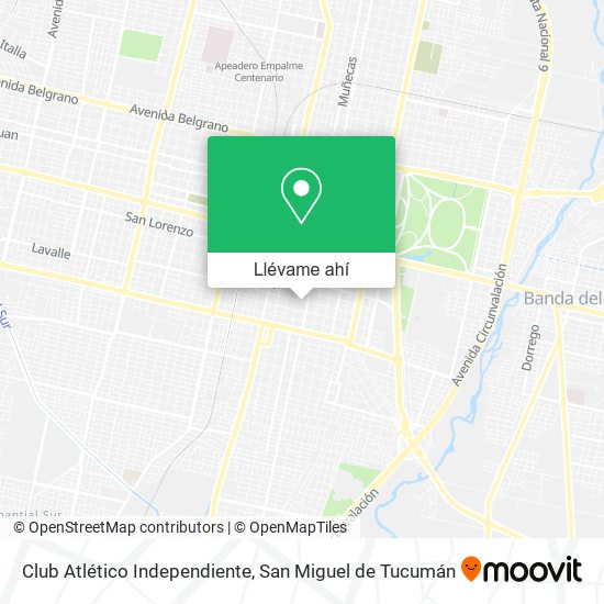 Mapa de Club Atlético Independiente