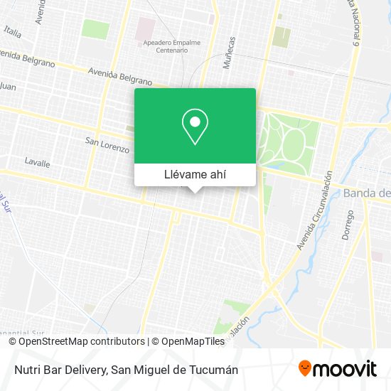 Mapa de Nutri Bar Delivery