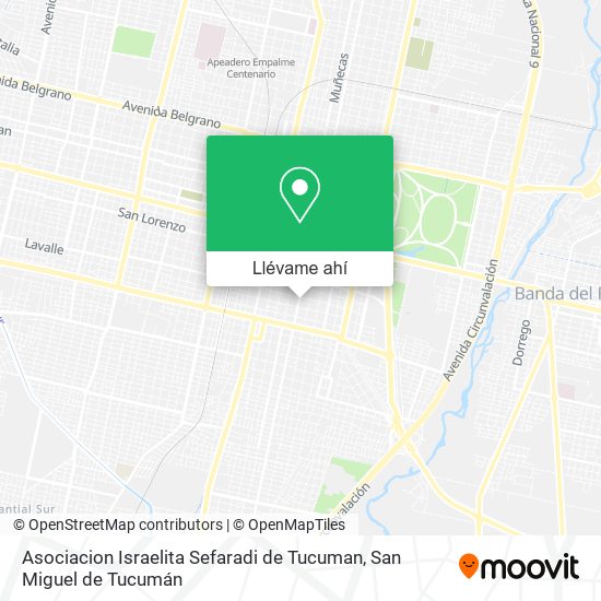 Mapa de Asociacion Israelita Sefaradi de Tucuman