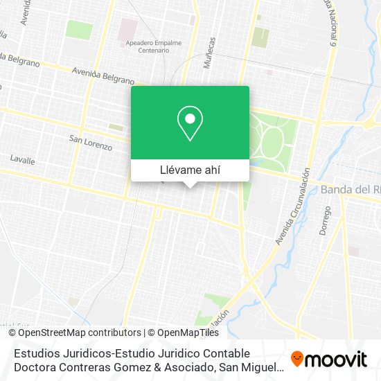 Mapa de Estudios Juridicos-Estudio Juridico Contable Doctora Contreras Gomez & Asociado