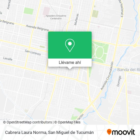 Mapa de Cabrera Laura Norma