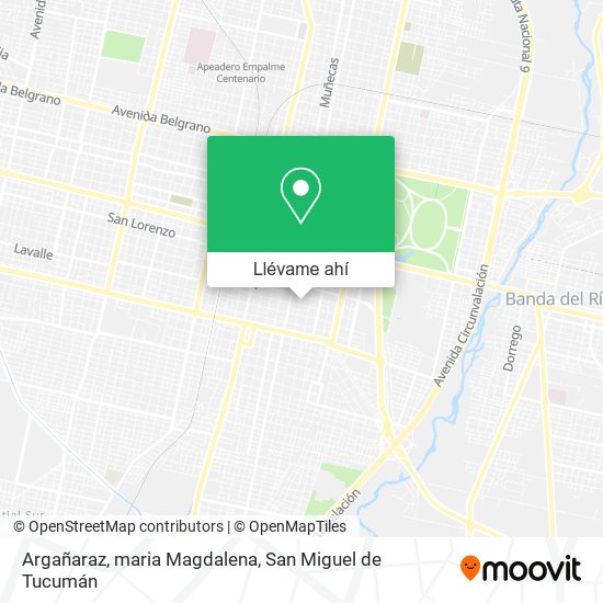 Mapa de Argañaraz, maria Magdalena
