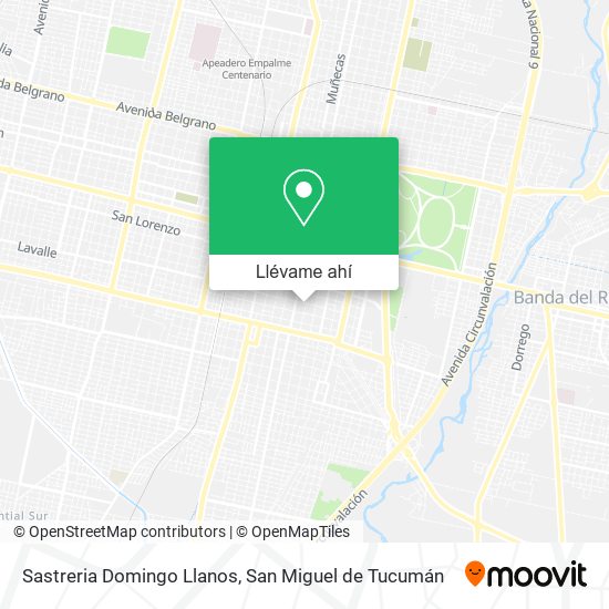 Mapa de Sastreria Domingo Llanos