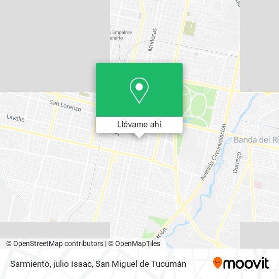 Mapa de Sarmiento, julio Isaac