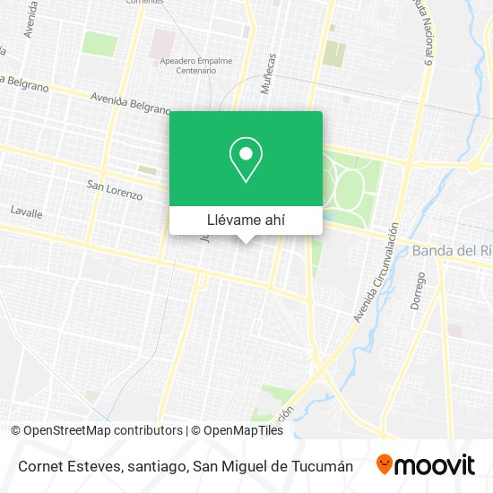 Mapa de Cornet Esteves, santiago