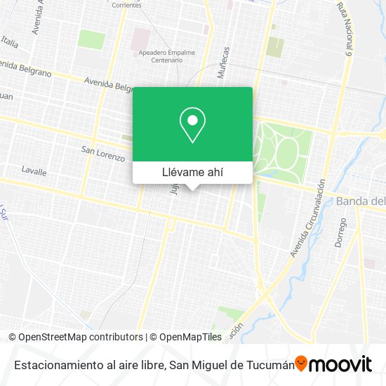 Mapa de Estacionamiento al aire libre