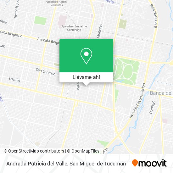 Mapa de Andrada Patricia del Valle