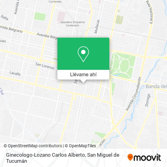 Mapa de Ginecologo-Lozano Carlos Alberto