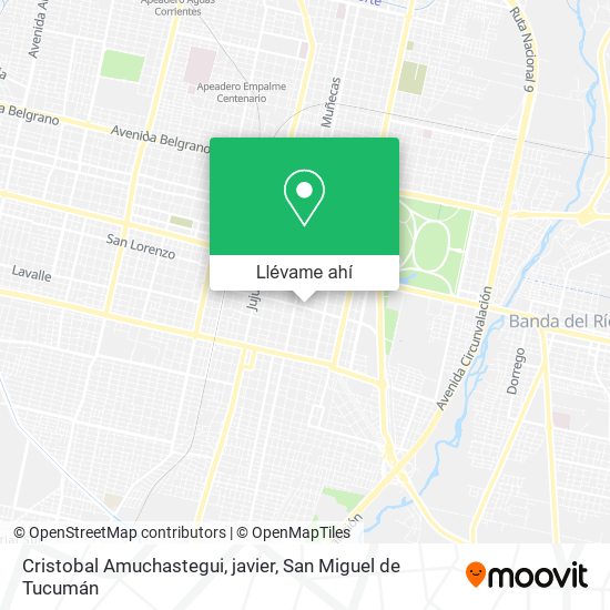 Mapa de Cristobal Amuchastegui, javier