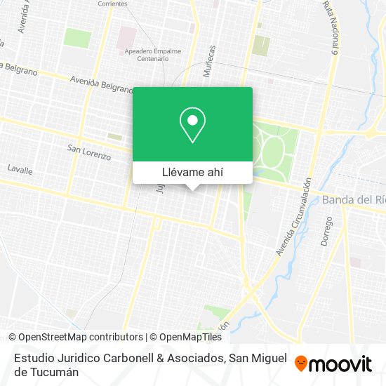 Mapa de Estudio Juridico Carbonell & Asociados