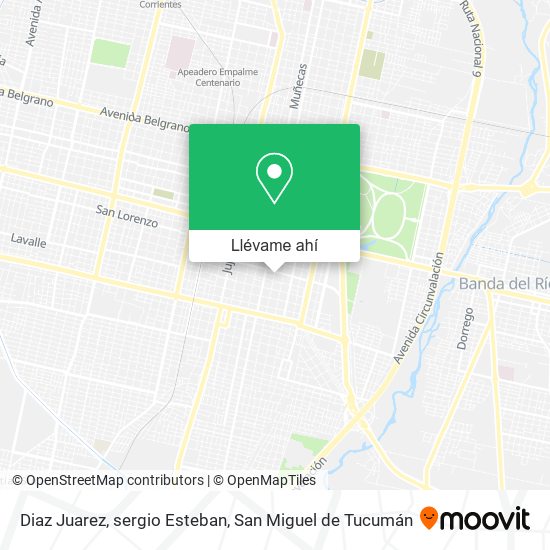 Mapa de Diaz Juarez, sergio Esteban