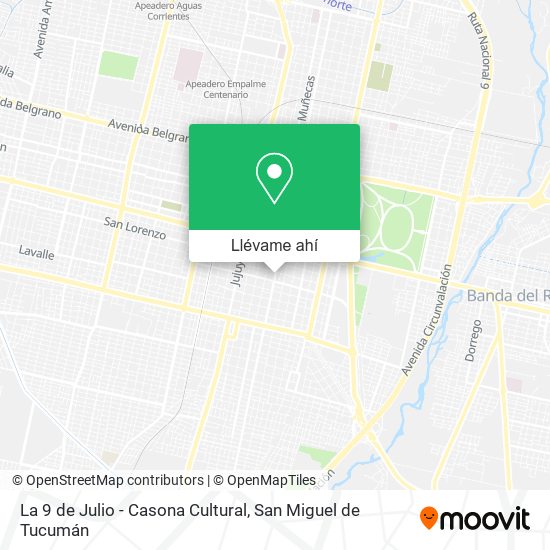 Mapa de La 9 de Julio - Casona Cultural