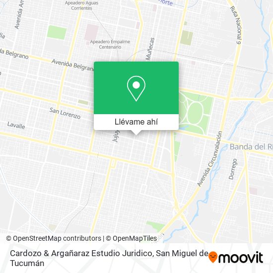 Mapa de Cardozo & Argañaraz Estudio Juridico