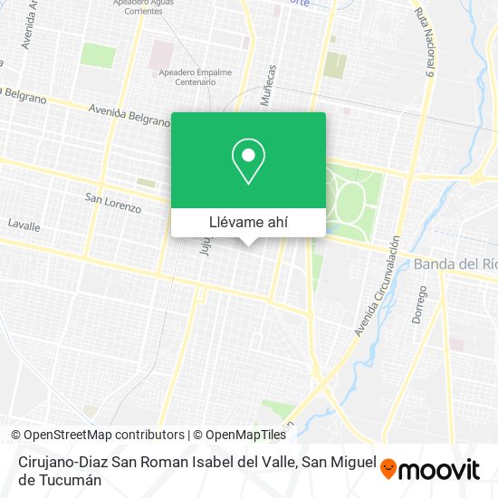 Mapa de Cirujano-Diaz San Roman Isabel del Valle