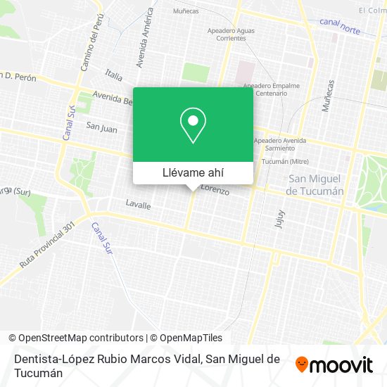 Mapa de Dentista-López Rubio Marcos Vidal