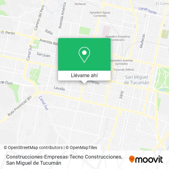 Mapa de Construcciones-Empresas-Tecno Construcciones