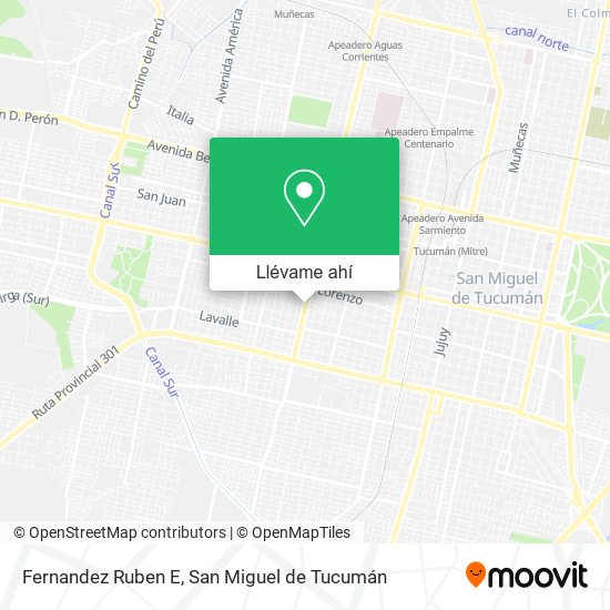 Mapa de Fernandez Ruben E