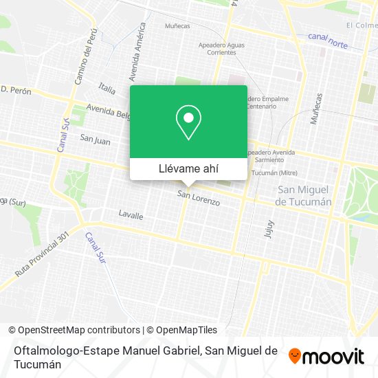 Mapa de Oftalmologo-Estape Manuel Gabriel