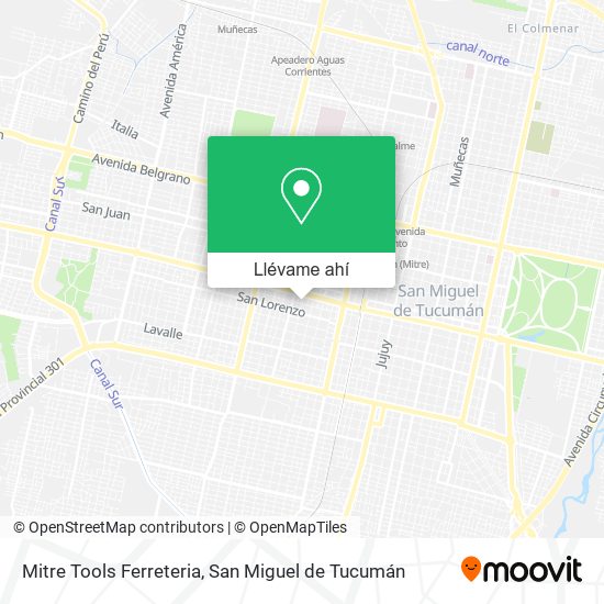 Mapa de Mitre Tools Ferreteria