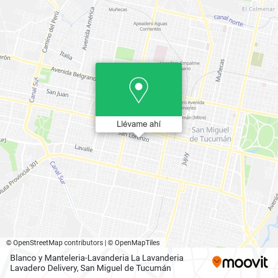 Mapa de Blanco y Manteleria-Lavanderia La Lavanderia Lavadero Delivery