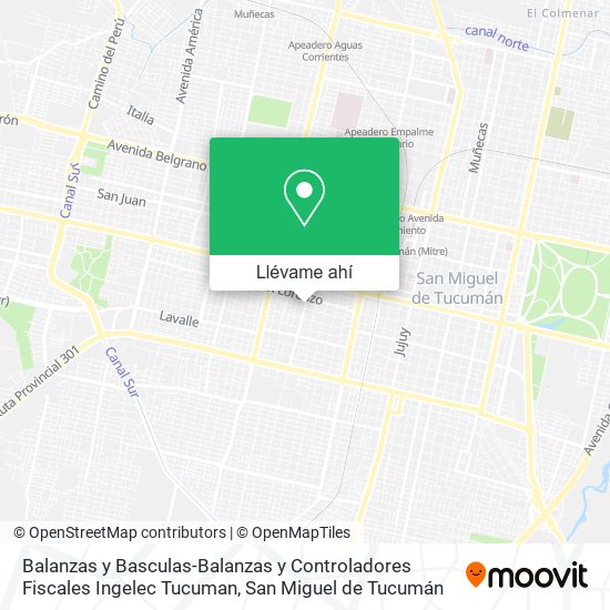 Mapa de Balanzas y Basculas-Balanzas y Controladores Fiscales Ingelec Tucuman