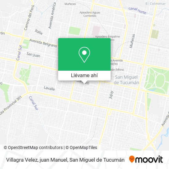Mapa de Villagra Velez, juan Manuel