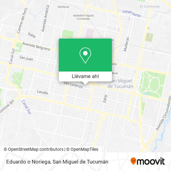 Mapa de Eduardo o Noriega