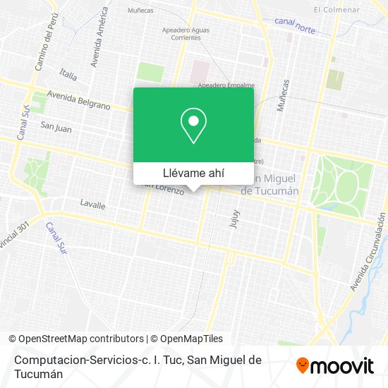 Mapa de Computacion-Servicios-c. I. Tuc